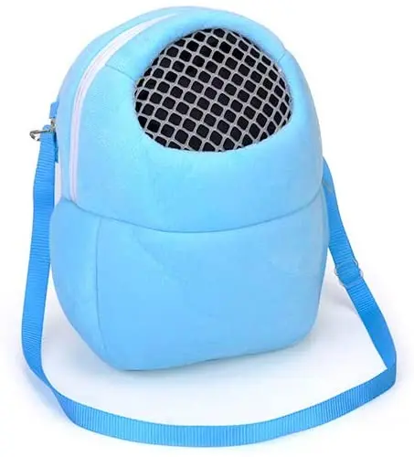 Tfwadmx - Bolsa transportadora portátil para hámsteres, mochila de viaje, transpirable, bolsa de unión para mascotas pequeñas, erizo, hámsteres, deslizador de azúcar, chinchilla, cobayas y ardilla