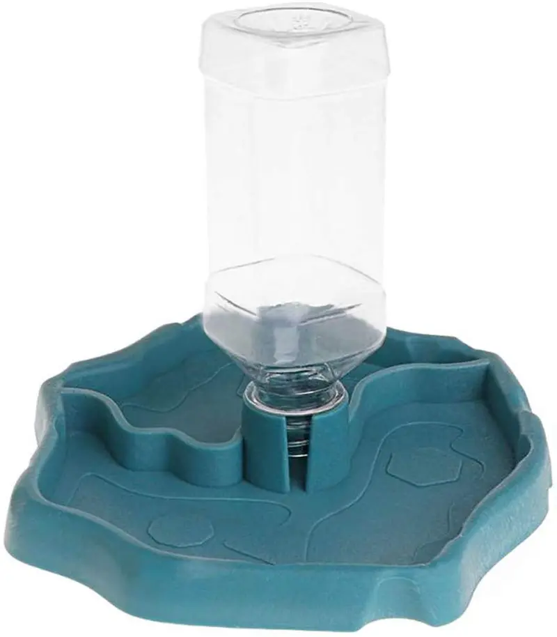 Tfwadmx - Botella de agua para reptiles, alimentador automático de tortuga, dispensador de alimentos y agua para mascotas, para camaleón de tortuga