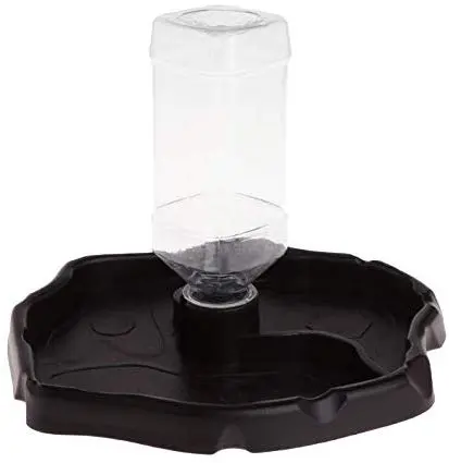 Tfwadmx - Botella de agua para reptiles, tortuga y cuenco de agua, alimentadores automáticos, dispensador de tortuga, dispensador de botella, plato de alimentación para camaleón lagarto