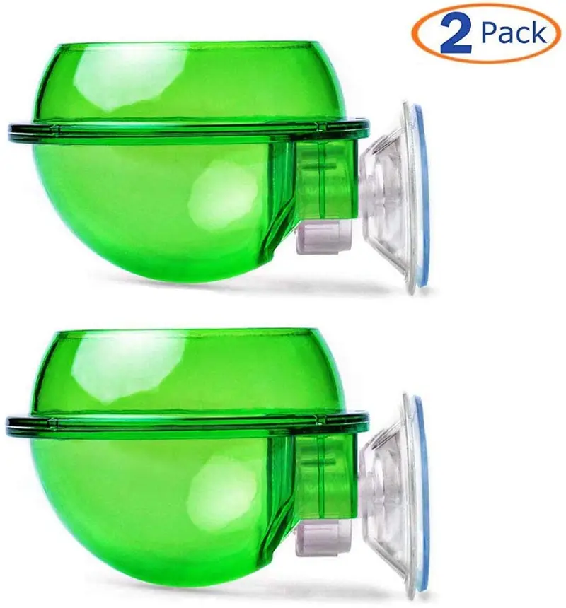 Tfwadmx Chameleon Cuenco, Comida para reptiles, 2 piezas de plato de agua Gecko Ledge Ventosa Comedero Chameleon Suministros Accesorios para Gecko Lizard Dragón Trenzado