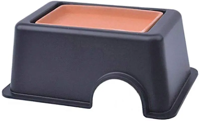 Tfwadmx Gecko Oculto, Reptile Ocultar Caja y Cueva Ocultar con Suministro de Agua para Lizards Serpientes Leopardo Gecko Arañas Rana