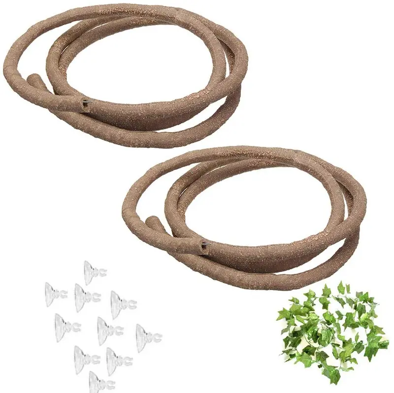 tfwdmx bend-a-branch Jungle Vines, hojas de hiedra artificial hábitat para mascotas decoración para Lagarto, ranas, serpientes y más Reptiles