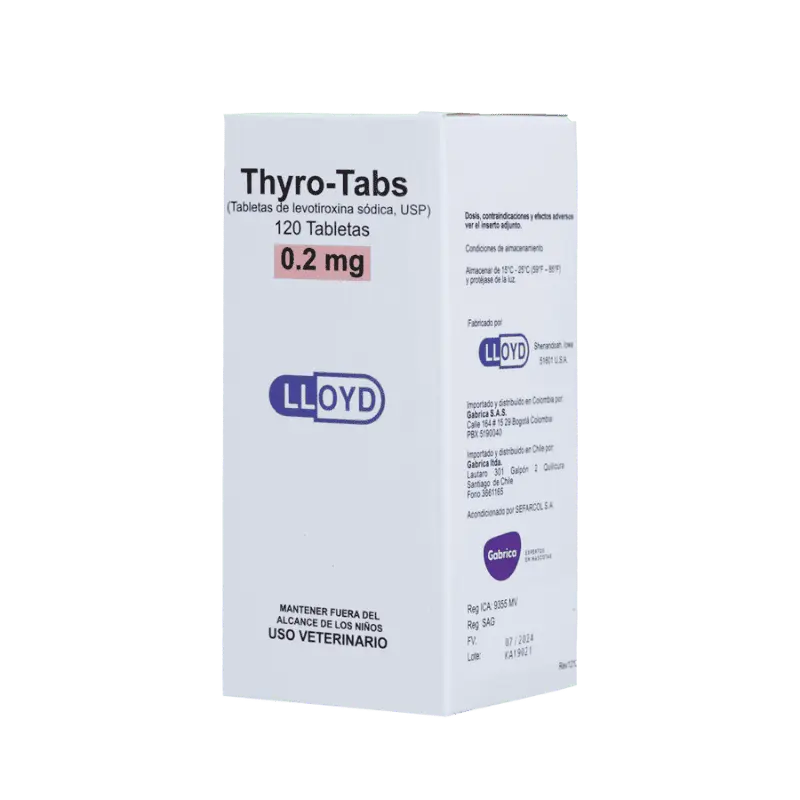 Thyro-Tabs Perros 0.2 mg 120 Tabletas