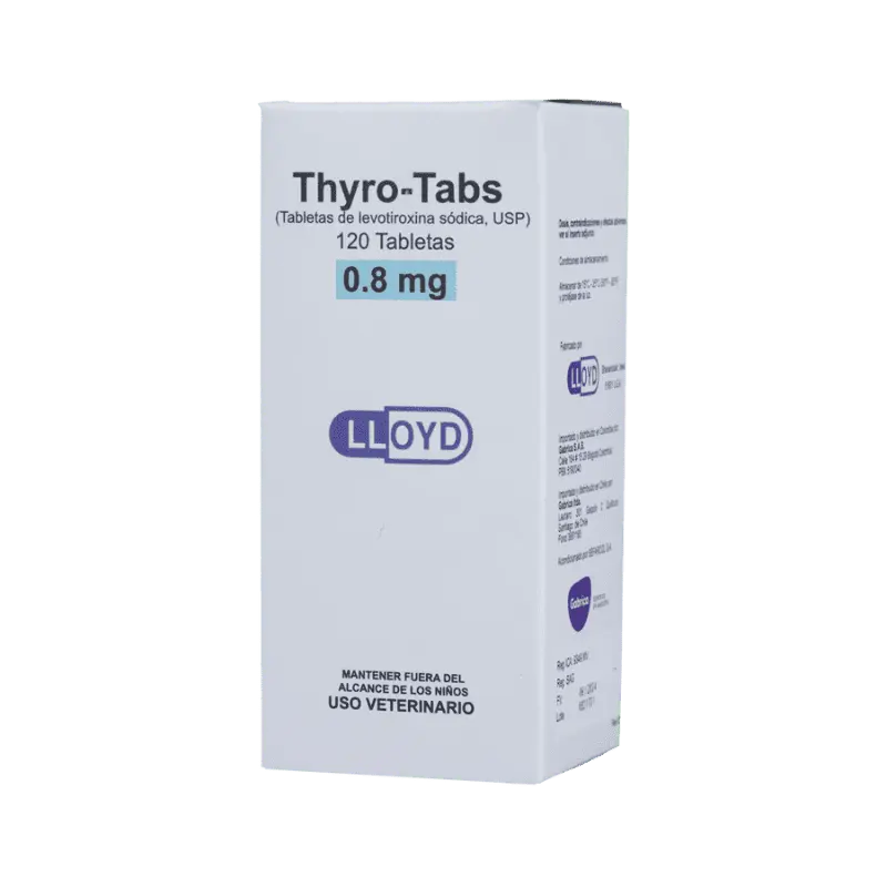 Thyro-Tabs Perros 0.8 mg 120 Tabletas