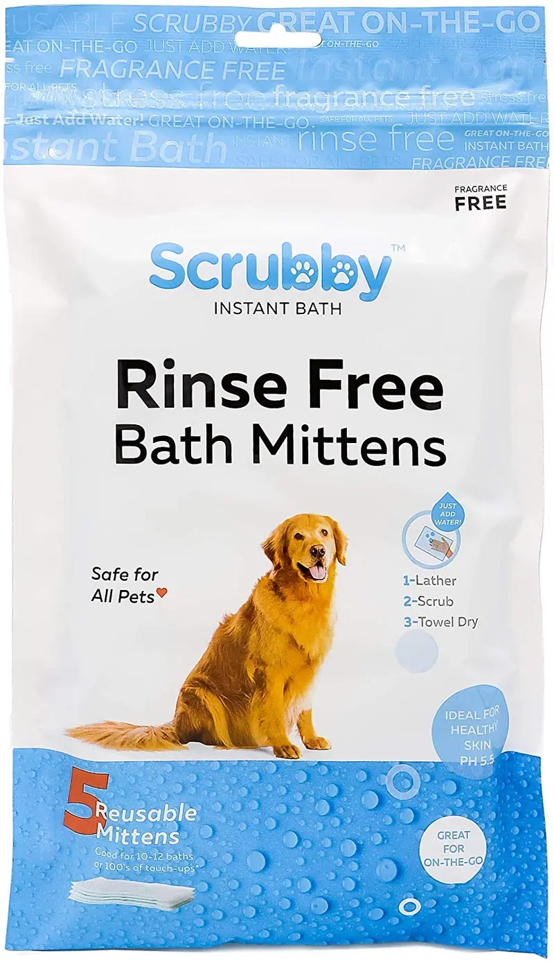 Toallitas para mascotas ScrubbyPet sin enjuague