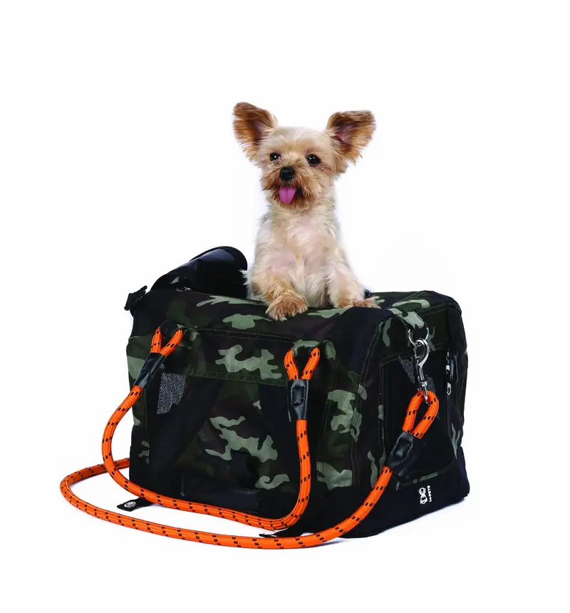 Transportadora Camuflaje Correa Naranja