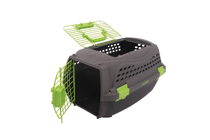 Transportadora ECO GIRO con Apertura Superior - Verde Bosque (Forest Green) | M-PETS