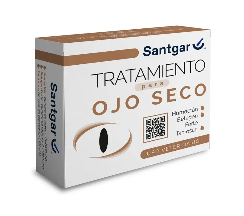 Tratamiento para ojo seco SANTGAR ( Humectan, Betagen Forte, Tacrosan )
