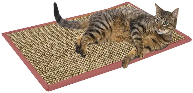 Treasborn - Rascador para gatos de sisal grueso y duradero, antiarañazos, no se ensucia, protector de muebles natural para garras