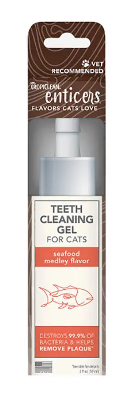 Tropiclean Gel Dientes Gatos Pez 2Oz
