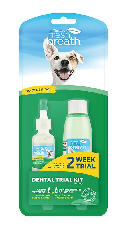 Tropiclean Kit Perros Solucion Dental + Gel Dental 0.5 Oz