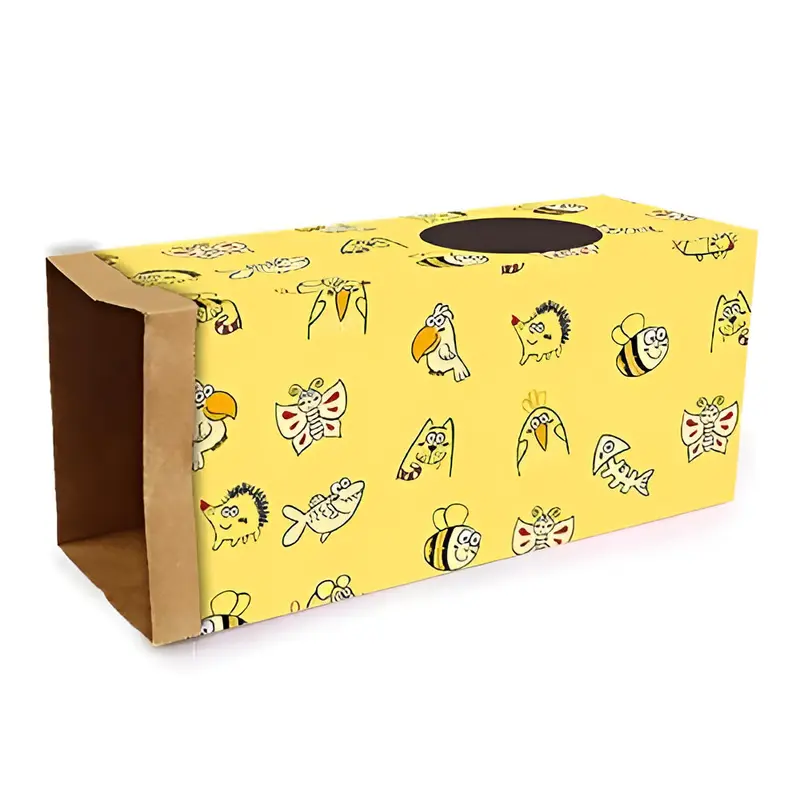 Tunel de Papel para Gatos Amarillo