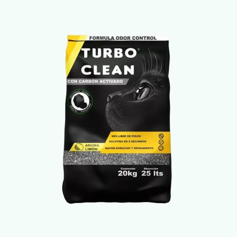 Turbo Clean Aglutinante Odor Control 20 Kg Limon