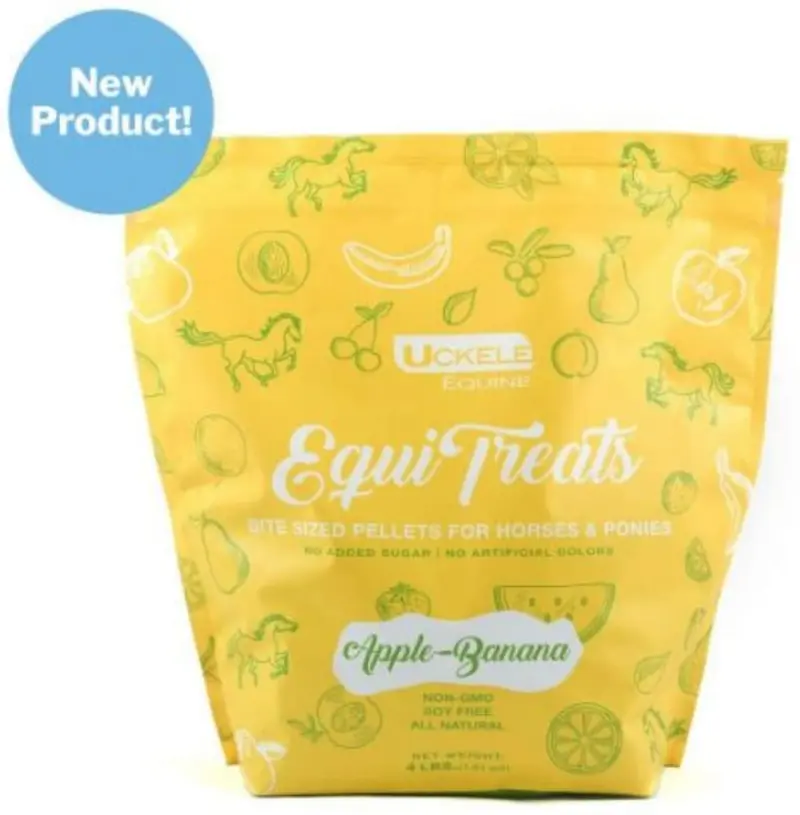 Uckele Equi Treats, para caballos, Apple plátano, bolsa de 4 libras