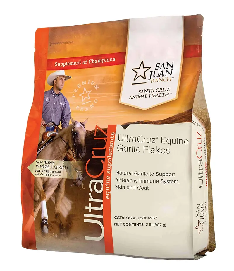 UltraCruz Equine Flakes Suplemento para caballos de 2 libras (90 días de suministro), Número de modelo