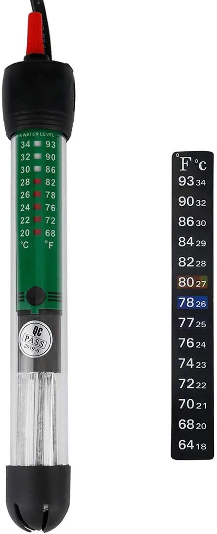 Uniclife HT-6025 - Calentador sumergible para acuario (25 W, con termómetro para tanque de peces de 5 galones