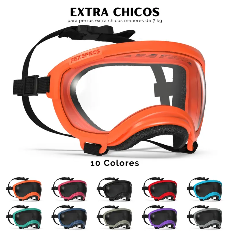 V2 Goggles Rex Specs - Lentes Para Perros Extra Chicos Menores a 7 kg