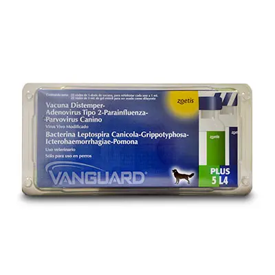 Vacuna para perro Vanguard Plus 5 L4-Pentavalente