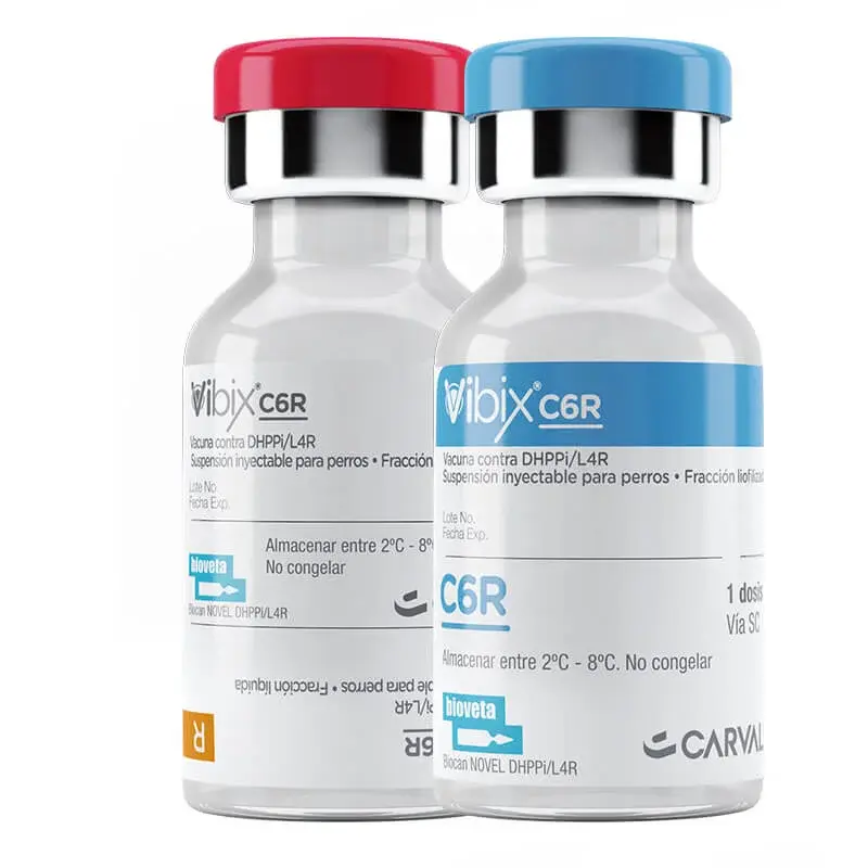 Vacuna Vibix C6R Sextuple (anual) x 1 Dosis para Cachorros Contra 6 Enfermedades