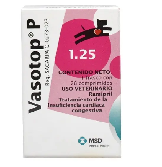 Vasotop P 1.25 mg ( ramipril ) TEMPORALMENTE AGOTADO