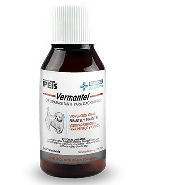 Vermantel Cachorro Suspensión 25 mL ( Desparasitante Perros y Gatos)
