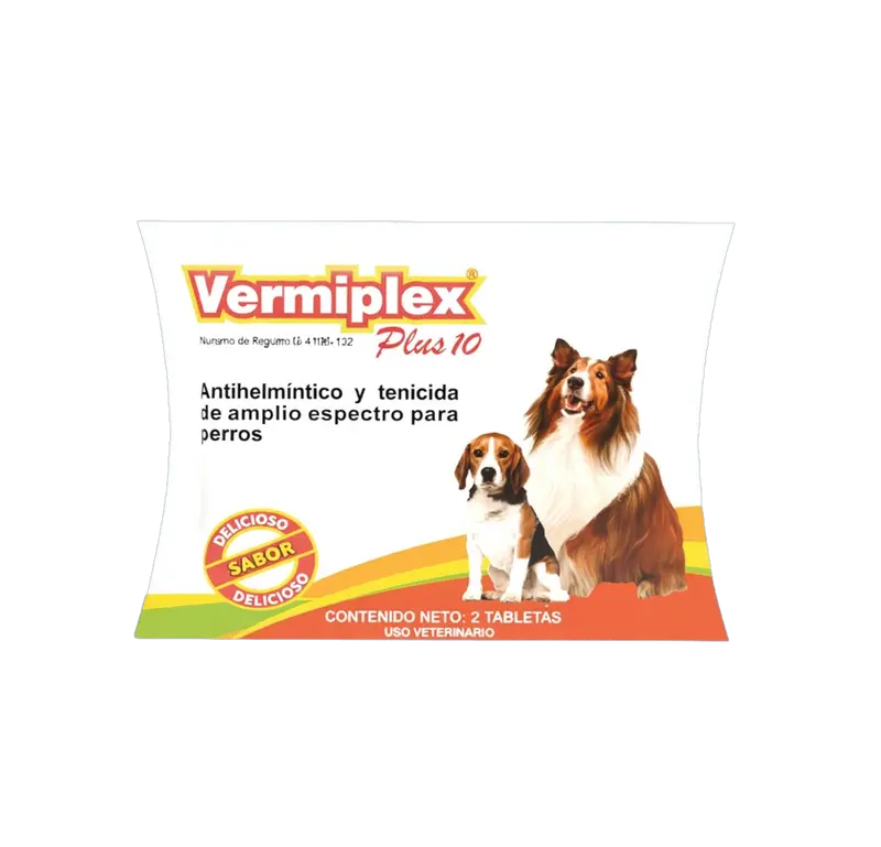Vermiplex Plus 10 kg cartera con 2 tabletas