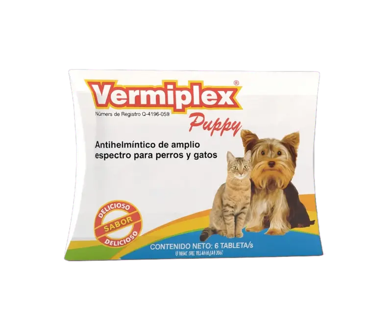 Vermiplex Puppy 5 kg cartera con 6 tabletas