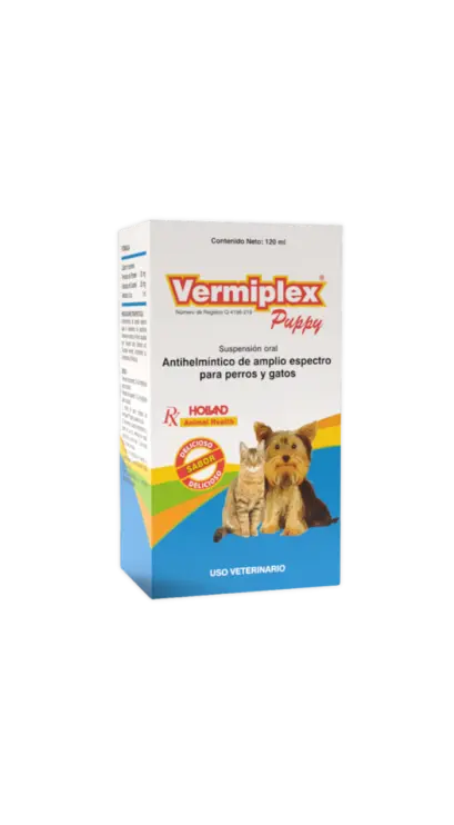 Vermiplex Puppy Suspensión 120 ml con dosificador