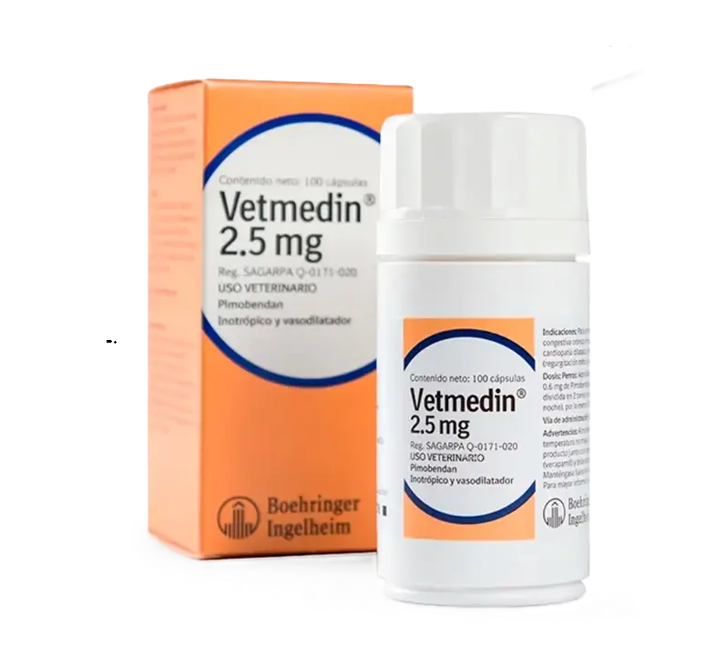 Vetmedin capsulas 2.5 mg ( pimobendan )