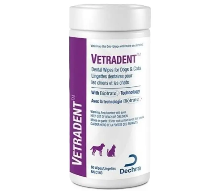 Vetradent Dental Wipes (  60 Toallitas Dentales Perro y Gato )