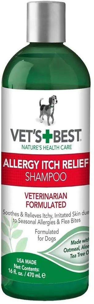Vet's Best, Champú de Perros para la Picazón Alérgica, 16 onzas