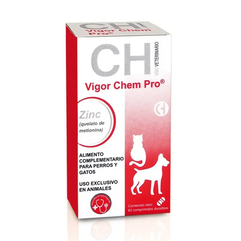 Vigor Chem Pro Comprimidos | Vitaminas y Minerales para Perros y Gatos