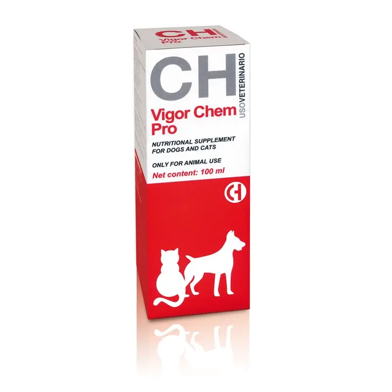 Vigor Chem Pro Solución Oral 100 ml – Multivitamínico y Estimulante del Apetito para Perros y Gatos