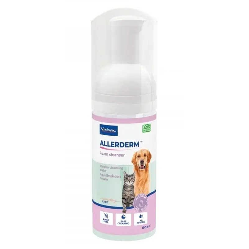 Virbac Allerderm Foan Cleanser 100 ml