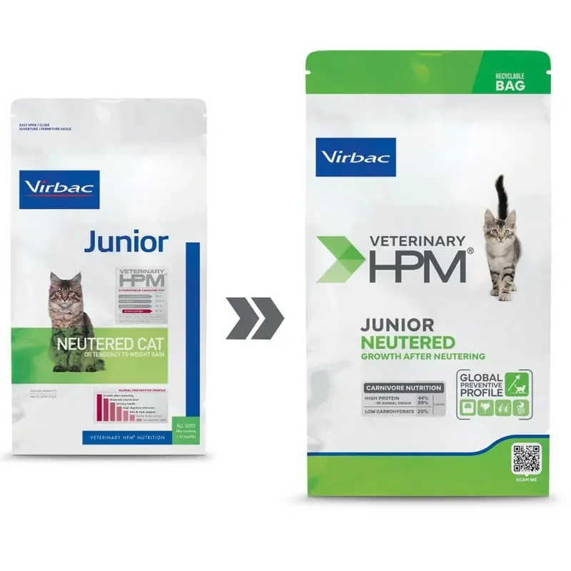 Virbac Hpm gato junior neutered