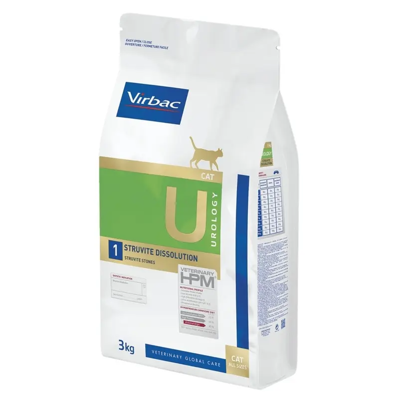Virbac Hpm gato U1 Urology Dissolution Struvite