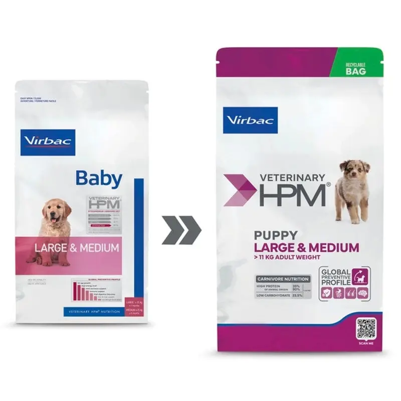 Virbac Hpm perro baby large & medium