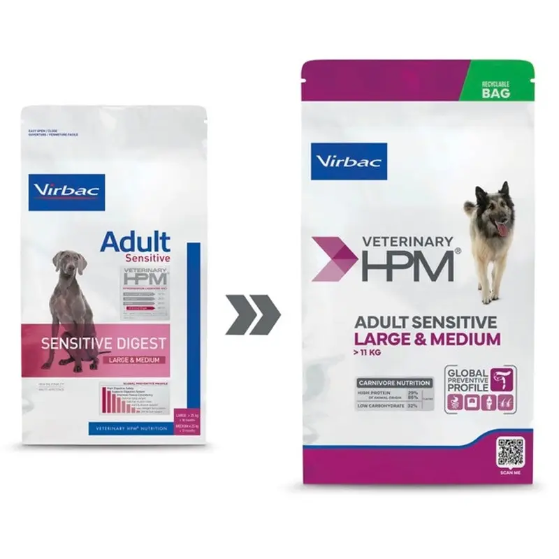 Virbac Hpm perro Sensitive Digest Large & Medium