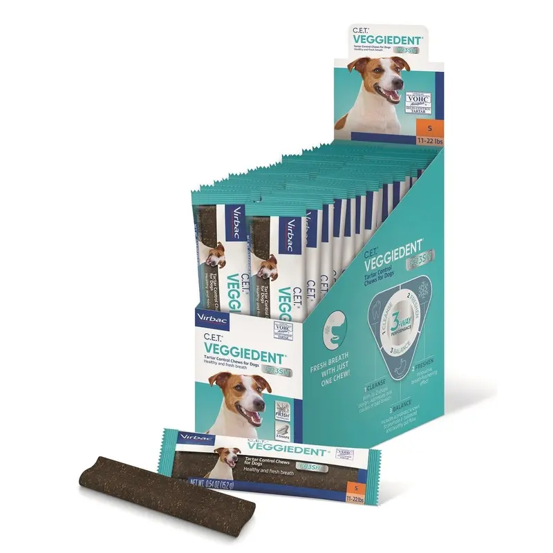 Virbac Veggiedent FR3SH S (- de 10 kg) 15 Láminas