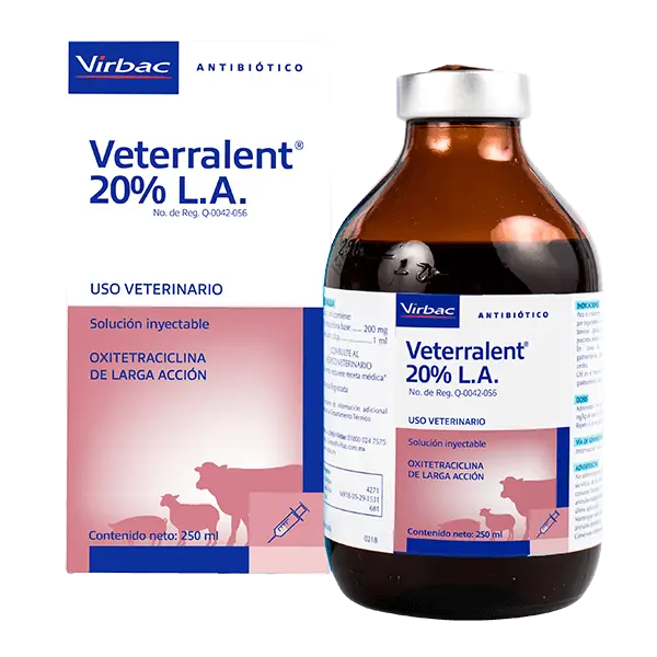 Virbac Veterralent 20 % L.A. 250 Ml