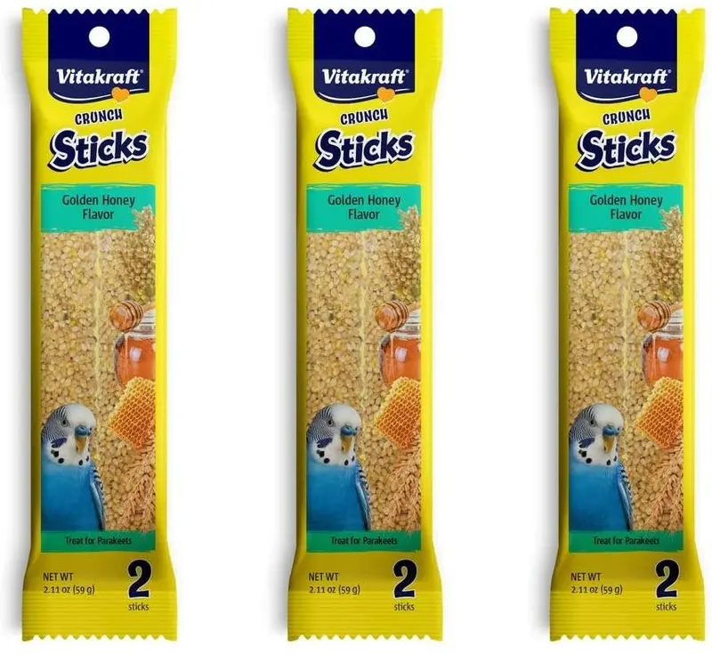 Vitakraft Kracker Sticks with Honey Treat for Parakeets