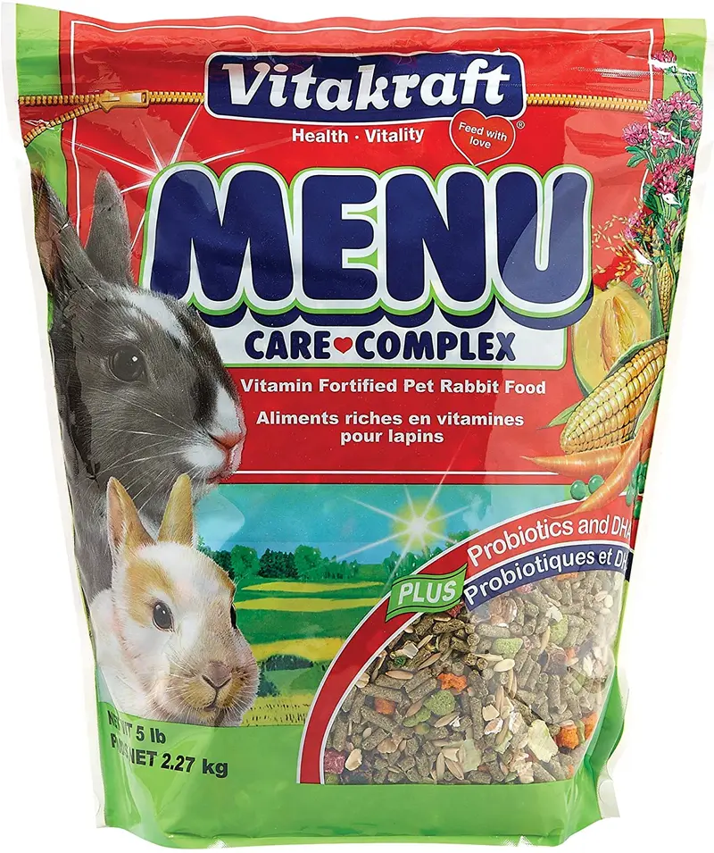 Vitakraft Menu vitamina fortificada mascota conejo alimentos,.