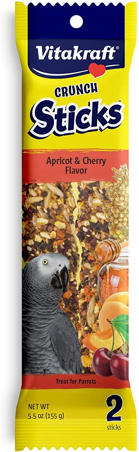 Vitakraft – Palillos para árbol de loros, albaricoque y cereza, 0.49 oz
