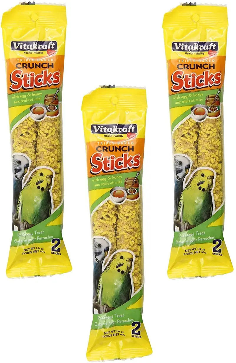 Vitakraft Periquito Huevo Sticks 1.4oz – 6 Total de incienso (3 paquetes con 2 por pack)