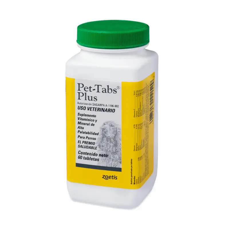 Vitaminas Pet-Tabs Plus 60 tabletas