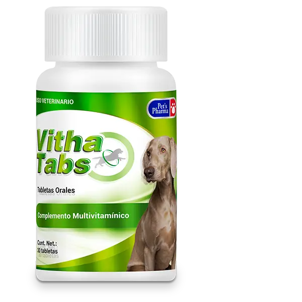 Vitha Tabs 30 Tabletas ( Multivitamínico ) Perros y Gatos