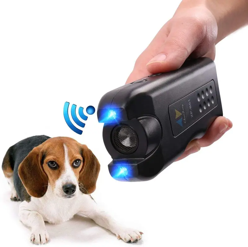 Vitorun - Repelente de perro de mano por infrarrojos, disuasorio ultrasónico para perros, tapón de corteza + entrenamiento para perros de buen comportamiento