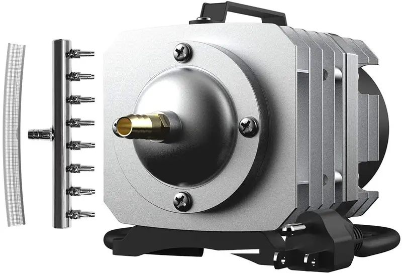 VIVOHOME Bomba de aire comercial electromagnética, 20W/32W/50W/102W, 317/950/1110/1750 GPH, salidas para acuarios, peceras y sistemas hidropónicos