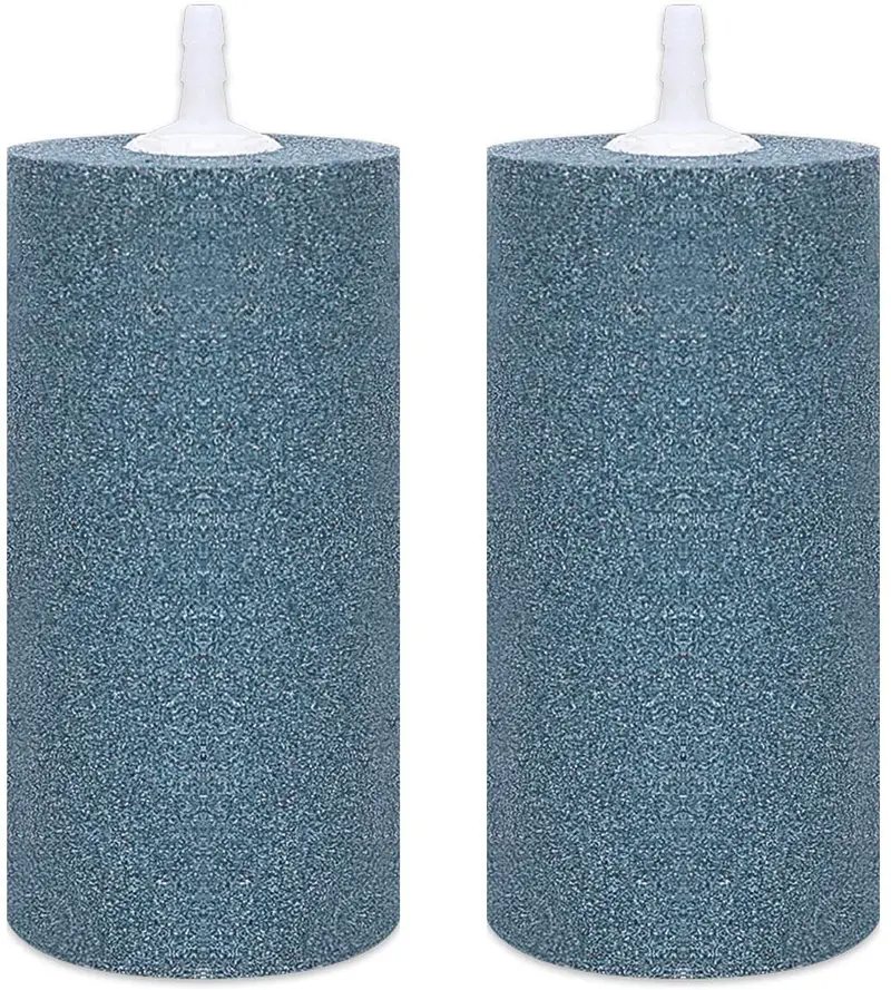 VIVOSUN Air Stone - 2 piedras difusoras de aire en forma cilíndrica de 4 x 2 pulgadas para peceras y cultivos hidropónicos