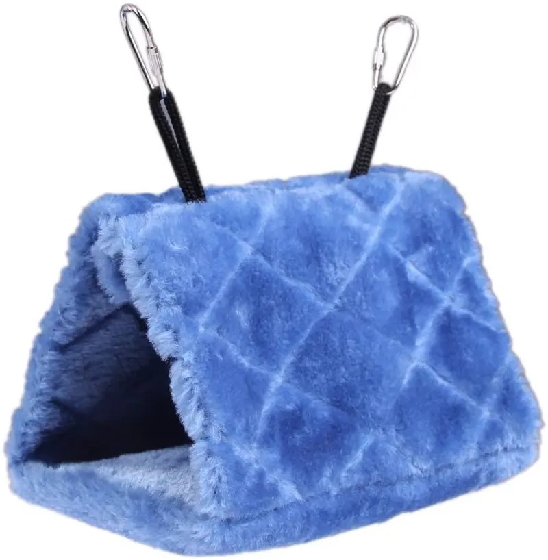 Vktech - Hamaca de peluche para colgar en la cueva, feliz, loro, tamaño M (8.7 in)